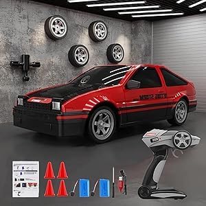 Ferngesteuertes Drift Auto 30 km/h 1/16 4WD 2.4G Hohe Geschwindigkeit Rennauto 2 Modalità mit Pneuma