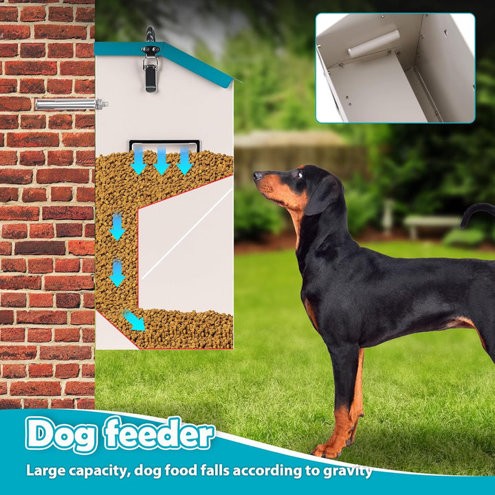Verzinkte Schwerkraft Futterspender für Hunde, Rasse Hundefutterspender für Hunde, 7.5lbs Outdoor Ha