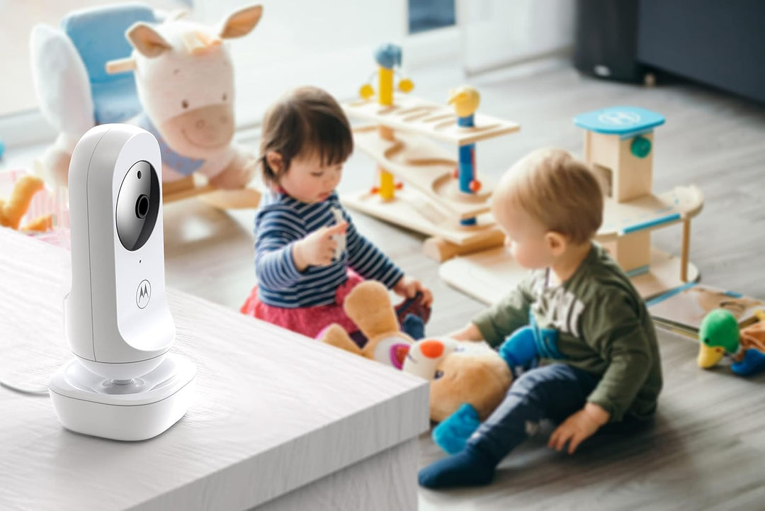 Motorola Baby Ease 34 - Babyphone mit Kamera – 4,3 Zoll Video Baby Monitor HD Display - Nachtsicht,