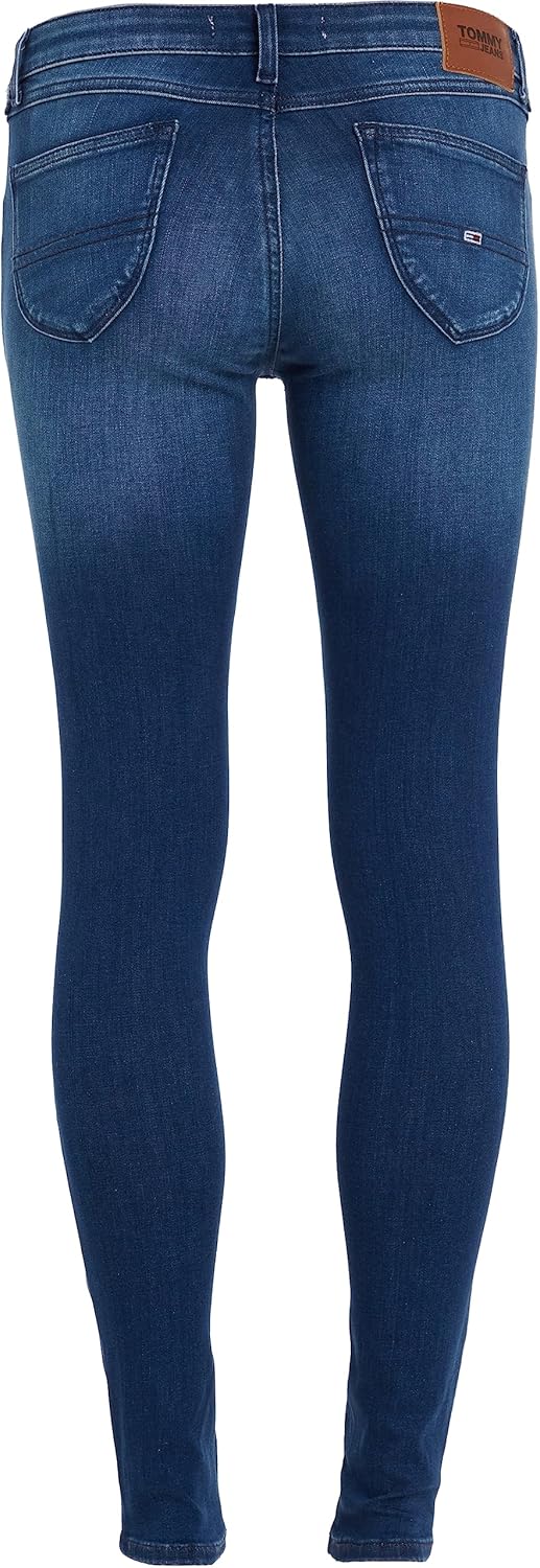 Tommy Jeans Damen Jeanshosen 24W / 28L Blau (New Niceville Mid Blue Stretch), 24W / 28L Blau (New Ni