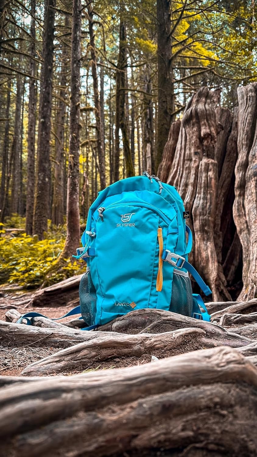 SKYSPER LANTC 20 Leicht Wanderrucksack 20L Klein Rucksack mit Rückenbelüftung Trekkingrucksack aus a