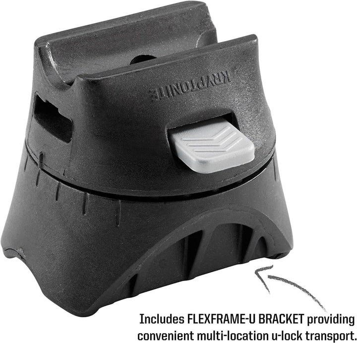 Kryptonite Kryptolok Mini-7 12,7 mm U-Lock Fahrradschloss mit FlexFrame-U Halterung, Unisex-Erwachse