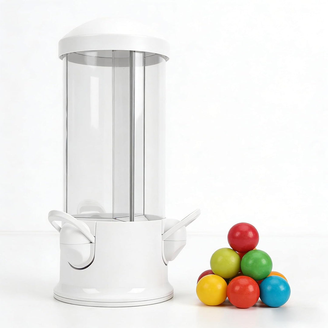 Süssigkeitenspender, 3 Fächer, Snackspender mit 360 Grad Drehbarem Auswahlmechanismus, für Jellybean