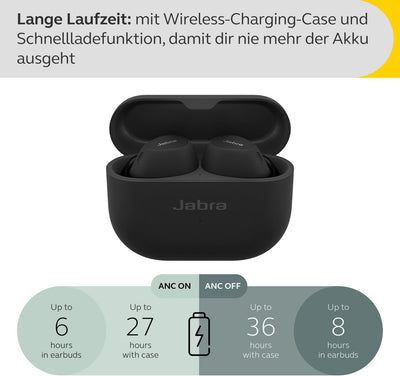 Jabra Elite 10 schnurlose In-Ear-Bluetooth-Kopfhörer Advanced Active Noise Cancellation, 6 eingebaut