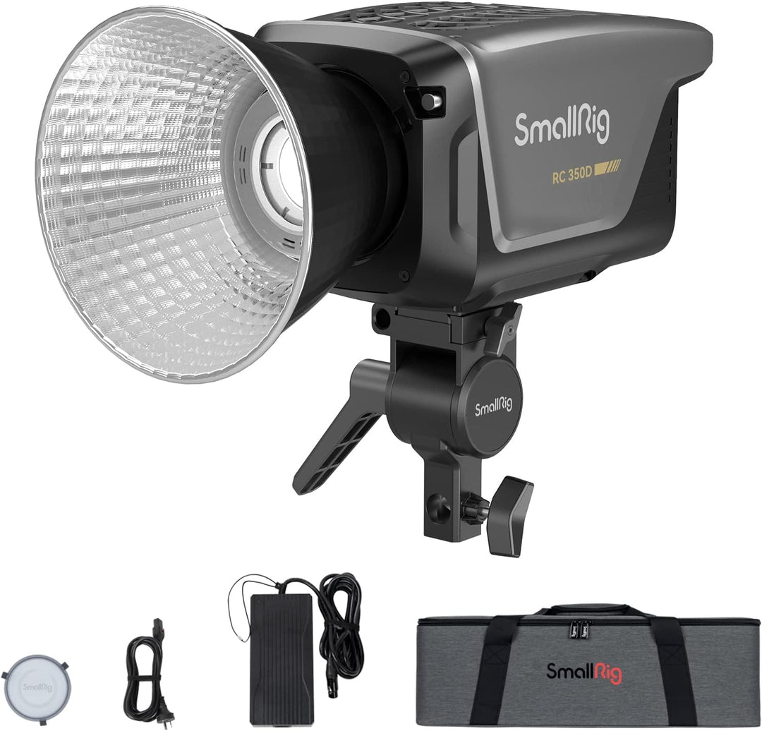 SMALLRIG RC 350D 350W COB LED Video Light, Daylight 149,000 Lux bei 1m CRI 95+ TLCI 96+ 5600K Studio