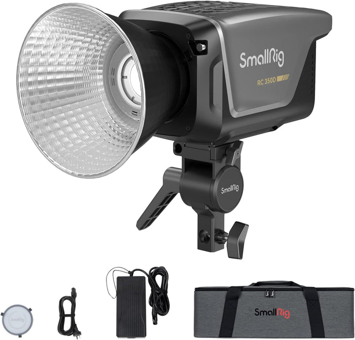 SMALLRIG RC 350D 350W COB LED Video Light, Daylight 149,000 Lux bei 1m CRI 95+ TLCI 96+ 5600K Studio