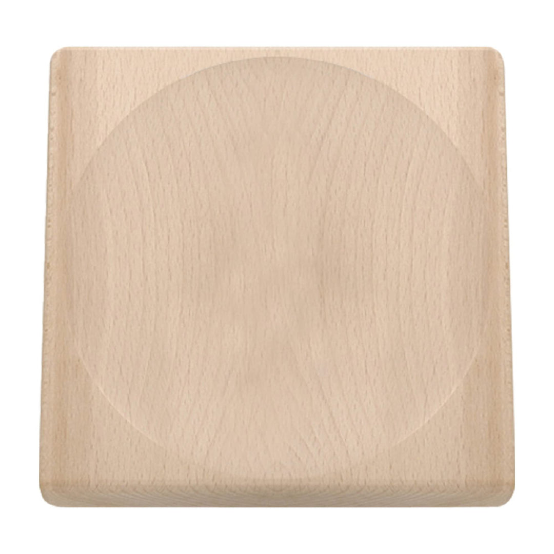 triangle 50 805 20 00 Schneidbrett für Wiegemesser 20x20 cm aus Buche Made in Germany praktisch Kräu