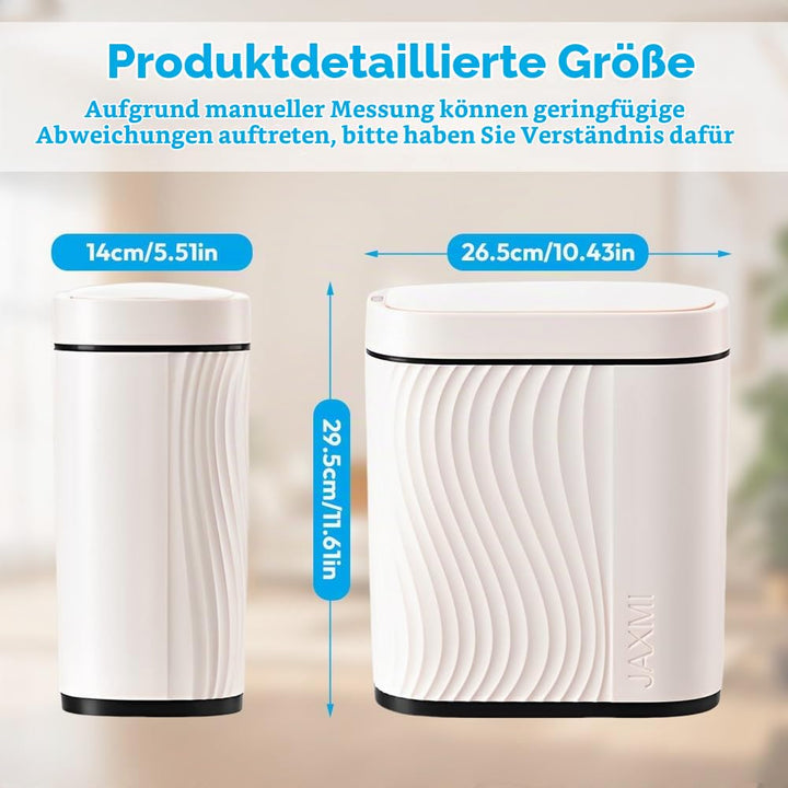 Mülleimer mit Sensor 8L Badezimmer Mülleimer,Automatischer Mülleimer mit Deckel Mülleimer Schmal - G