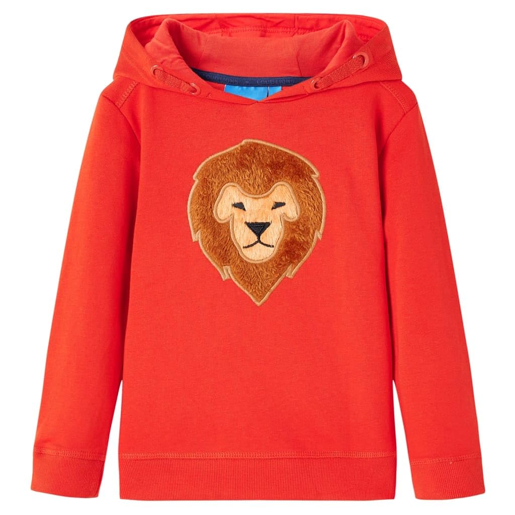 vidaXL Kinder Kapuzenpullover Sweatshirt Hoodie Pullover Kinderpullover Pulli Rot 140, 140