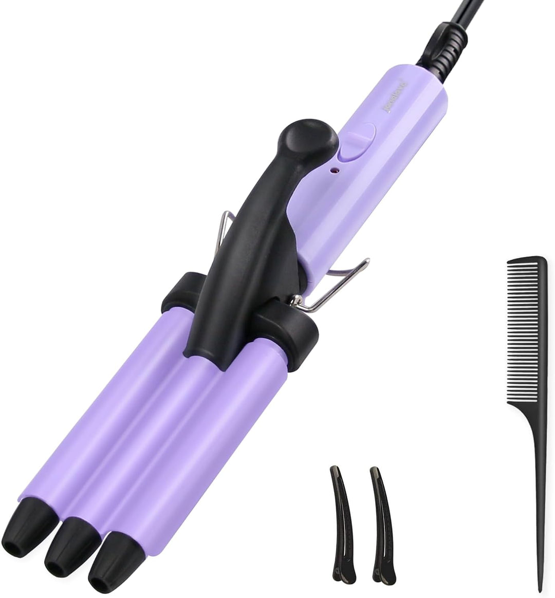 Mini Lockenstab für kurze haare, janelove 13mm welleneisen für dünnes haare, 200°C Beach waves Locke