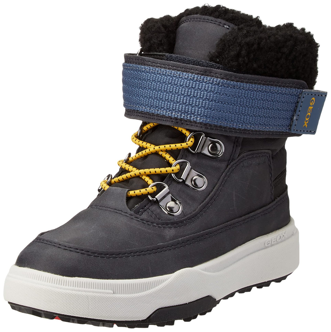 Geox Jungen J Bunshee Pg Boy B A Ankle Boot 28 EU Navy Black, 28 EU Navy Black