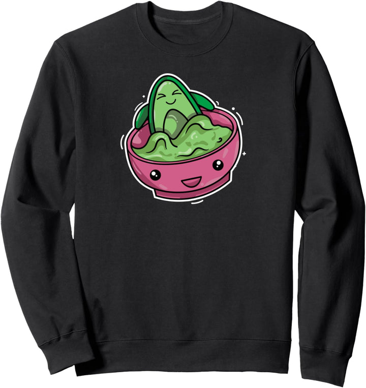 Kawaii Avocado Ramen Bowl Whirlpool, lustiges Food Essen Sweatshirt