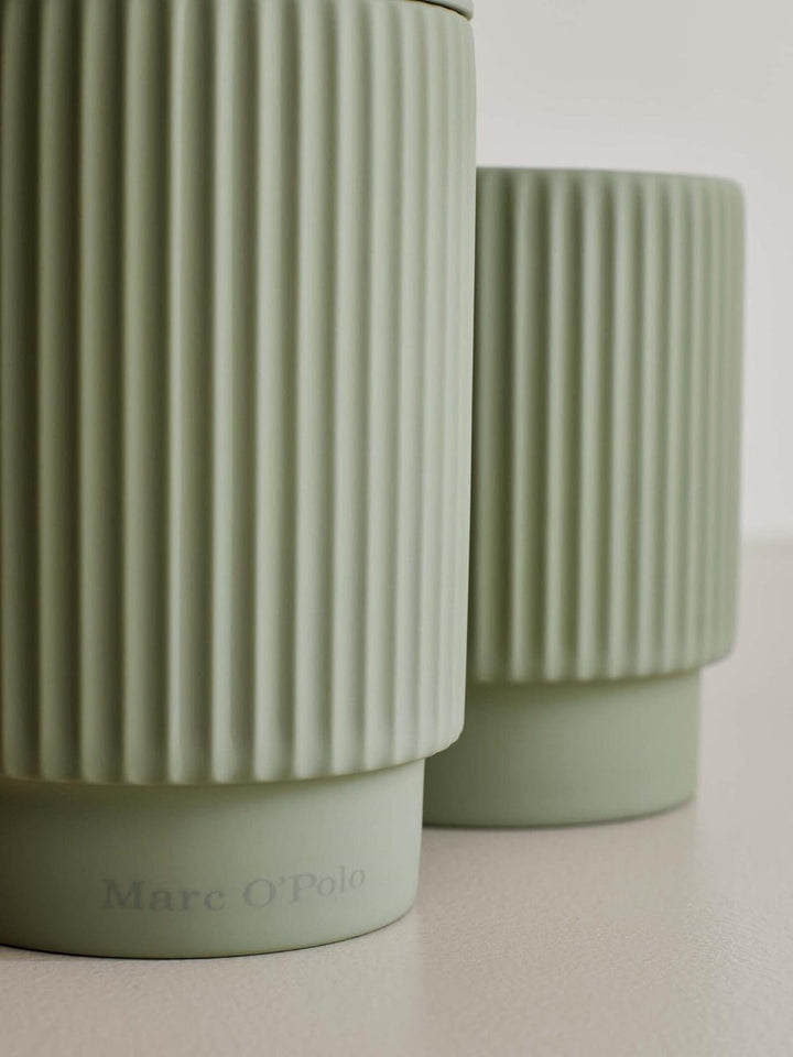 Marc O'Polo Aufbewahrungsdose L The Wave Hellgrün 12x12x17,5 cm, Hellgrün 12x12x17,5 cm