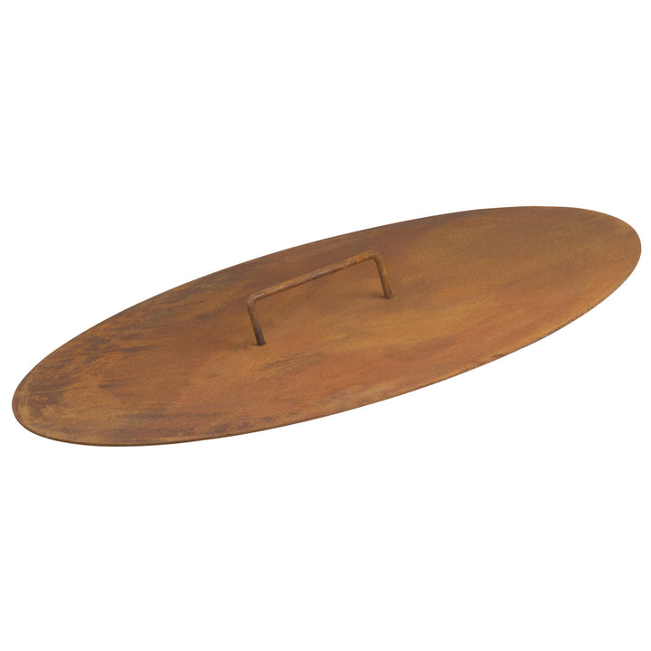 BBQ-Toro Feuerschalen Deckel für Ø 70 cm Feuerschalen | Rostoptik | Abdeckung für Feuerschale | Abde