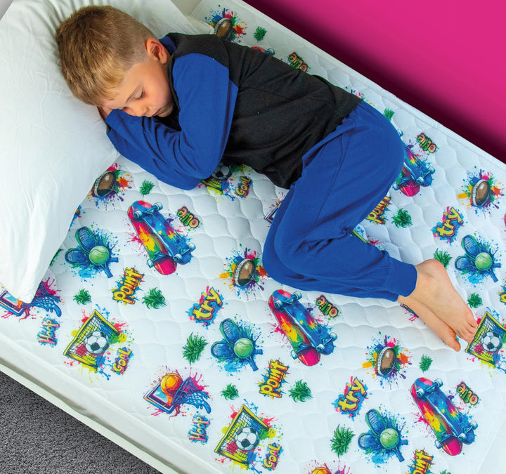 Bedwetz® Bettunterlagen für Töpfchentraining, 100% wasserdicht, Grösse 86 x 91 cm (Plus Biesen) für