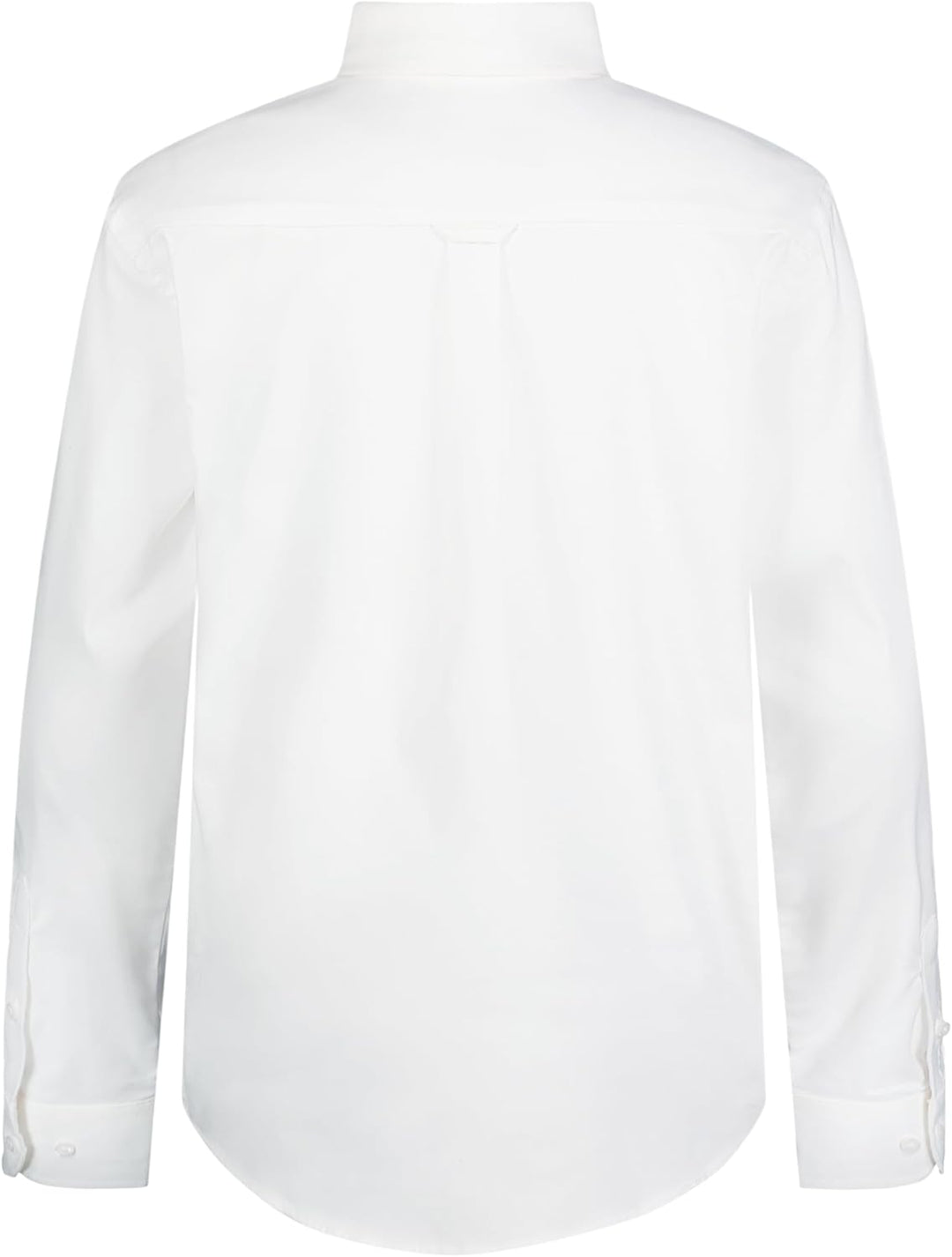 IZOD Herren Long Sleeve Oxford Shirt Hemd mit Button-Down-Kragen, Weiss/Opulenter Garten