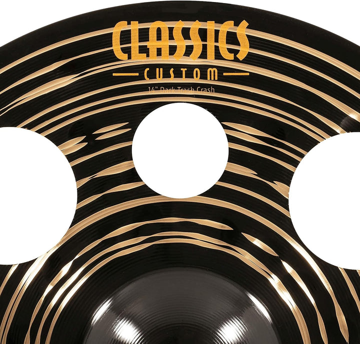 Meinl Cymbals Classics Custom Dark Trash Crash 14 Zoll (Video) Schlagzeug Becken (35,56cm) B12 Bronz