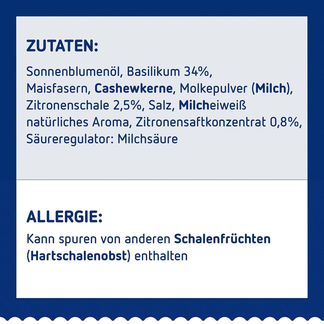 Barilla Pesto Basilico e Limone 12x190g | Glutenfreie Italienische Pasta-Sauce mit einer Note von Li