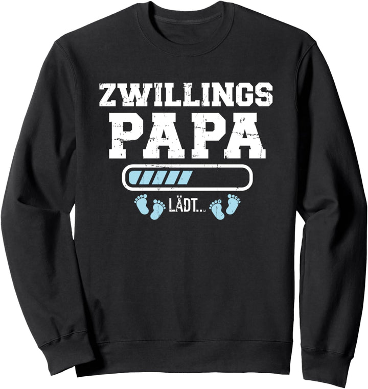 Zwillinge Papa lädt Ladebalken Sweatshirt