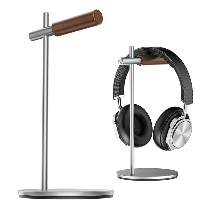 Kopfhörerständer aus Eichenholz, Headset Ständer für Schreibtisch, Universal Halterung Halter für Ai
