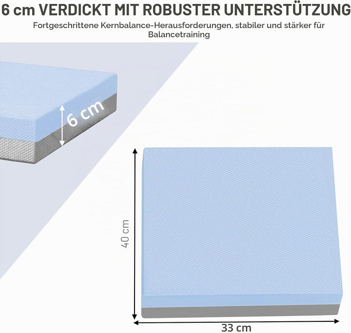 Balance Pad 2er-Sets, 40x33cm Balancekissen Rutschfest, Balance Pad Pferd für Gleichgewicht, Stabili