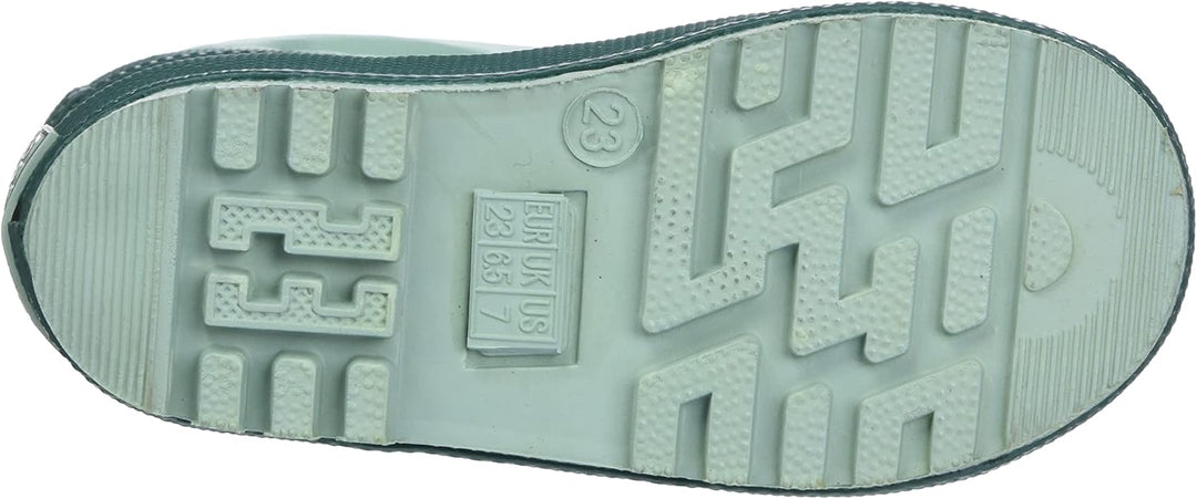 Playshoes Unisex Kinder Gummistiefel Zugband Regenstiefel 20 EU Grün, 20 EU Grün