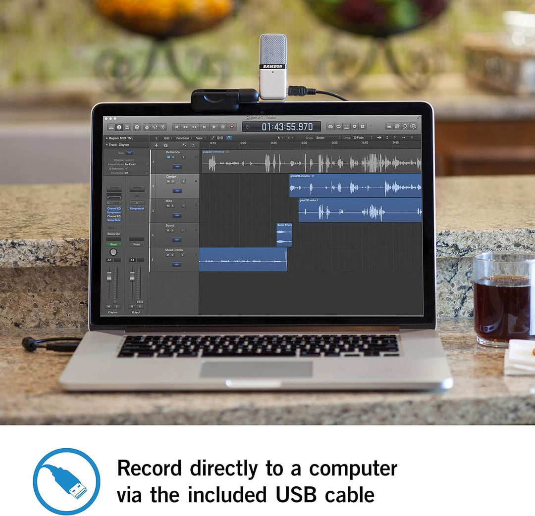 Samson Go Mic Clip On USB Microphone (Packung mit 5) silber Einheitsgrösse (Packung mit 5) Single, s