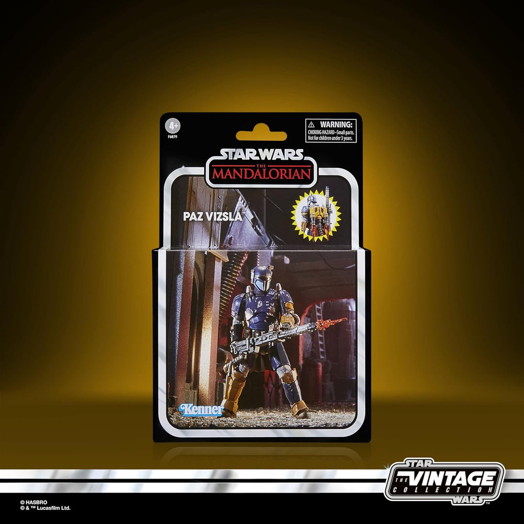 Hasbro Star Wars The Vintage Collection Paz Vizsla, 9,5 cm grosse Action-Figur zu The Mandalorian