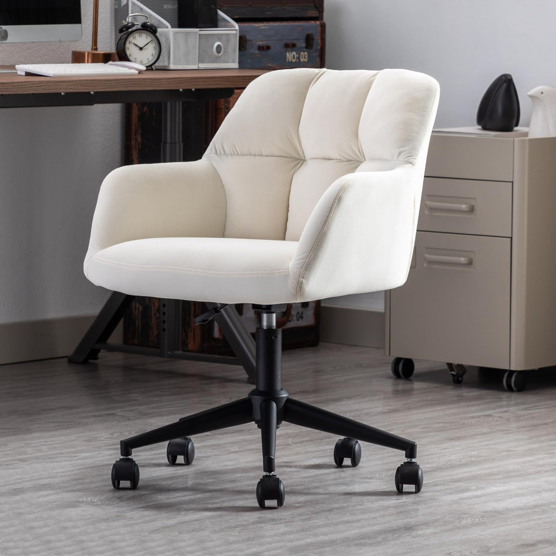 chairus Schreibtischstuhl Samt Bürostuhl 360° Drehstuhl Sessel Arbeitsstuhl Wohnzimmer Schlafzimmer