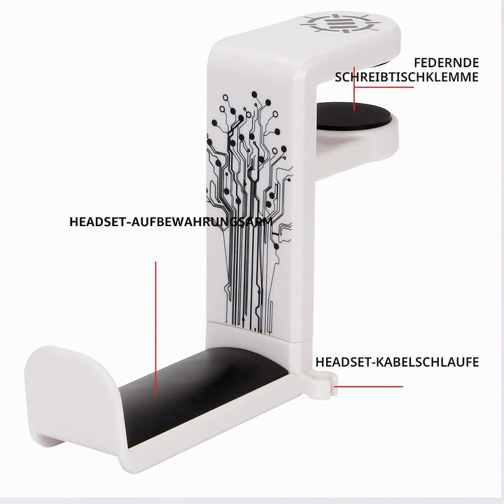 ENHANCE PC Gaming Headset Kopfhörer Halterung Hanger Mount Kopfhörer Stand mit verstellbaren & Schwe
