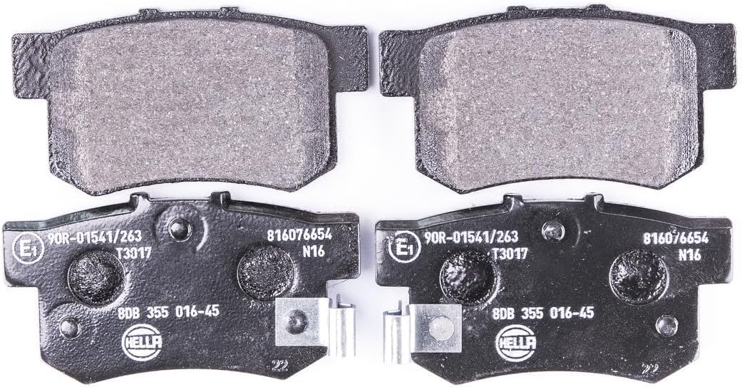 HELLA PAGID 8DB 355 016-451 Bremsbelagsatz - T3017 - Dicke/Stärke: 14.6mm - Bremssystem: Akebono - m