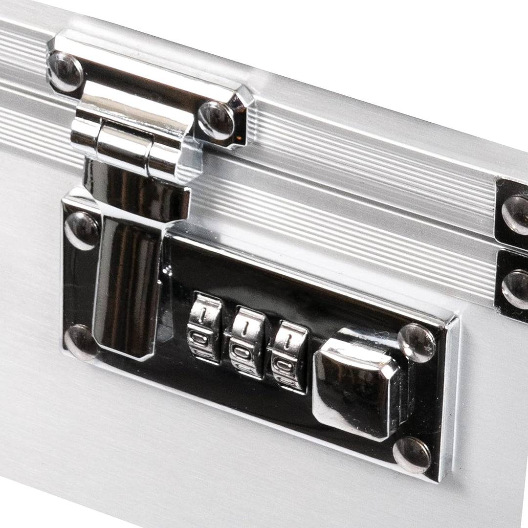 ALUMAXX 45122 Pilotenkoffer Omega, Koffer aus Aluminium, Alukoffer mit Rollen, Trolleykoffer, Fach f