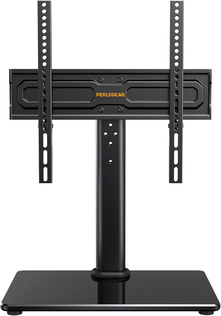 PERLEGEAR TV Standfuss TV Ständer Schwenkbar für 24-55/60 Flach & Curved Fernseher bis zu 40 KG, TV-