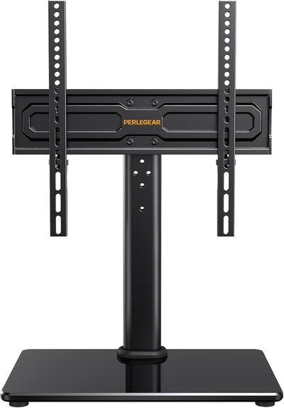 PERLEGEAR TV Standfuss TV Ständer Schwenkbar für 24-55/60 Flach & Curved Fernseher bis zu 40 KG, TV-