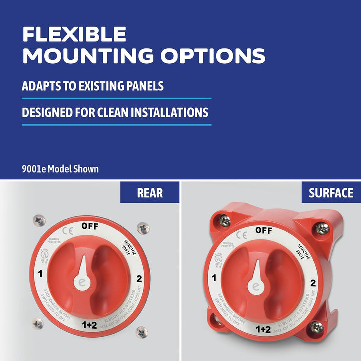 BLUE SEA 5510E BATTERY SWITCH E Doppelkreis, Doppelkreis