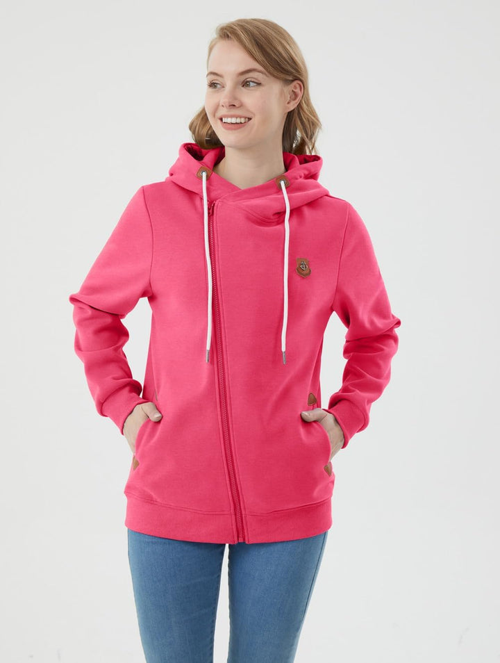 Newbestyle Jacke Damen Sweatjacke Vicky Zip Hoodie Pulli Oberteile Damen Kapuzenpullover Pullover mi