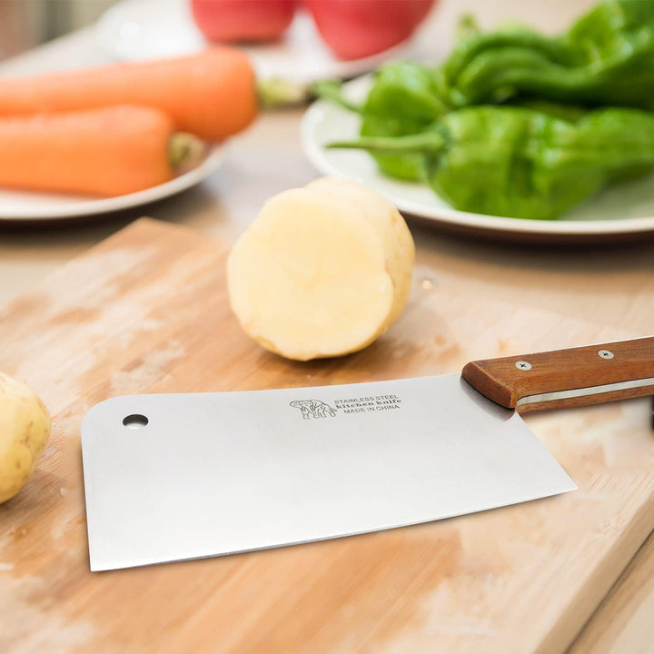 Starlet24® Edelstahl Hackmesser Küchenbeil Küchenmesser Messer Beil 37 cm (190525)
