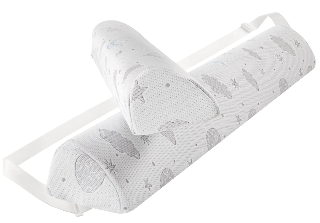 Rausfallschutz Kinderbett - Schaumstoff Bettschutz mit verstellbaren Gurten, Anti-Rutsch, Air-Layer-