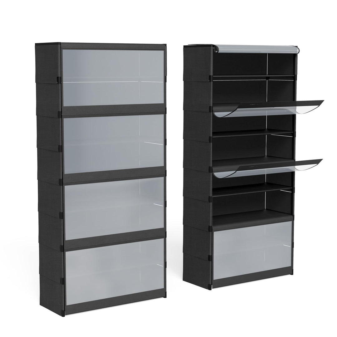 HUOLE Schuhschrank, für 20 Paar Schuhe, Schuhaufbewahrung, Eingangsbereich, für Eingänge, Schlafzimm