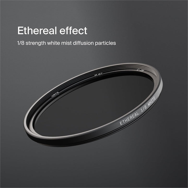 Urth 58 mm Ethereal White Mist ⅛ Diffusions-Objektivfilter (Plus) - Kinoeffekt, 20-fache Nanobeschic