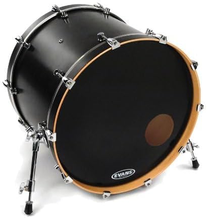 Evans BD22RB Bass Drum Resonanzfelle, schwarz, 12,7 cm (5 Zoll) Loch 55,8 cm (22 Zoll) 22 inch, 22 i