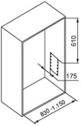 Emuca - Kleiderlift für Schrank, Ausziehbarer Kleiderlift 830-1150mm Breite, Schrankinnenseiten Mont