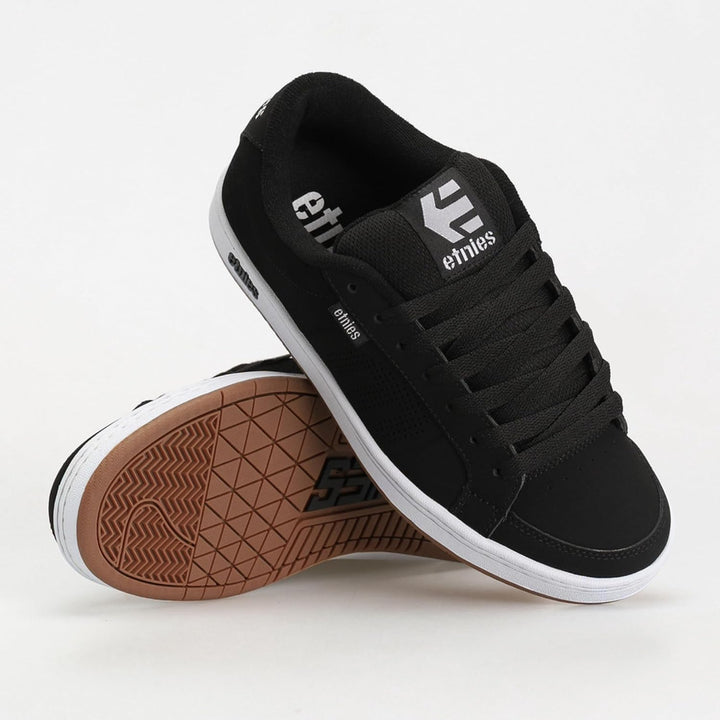 Etnies Herren Kingpin Skateboardschuhe 42 EU Schwarz Weiss, 42 EU Schwarz Weiss