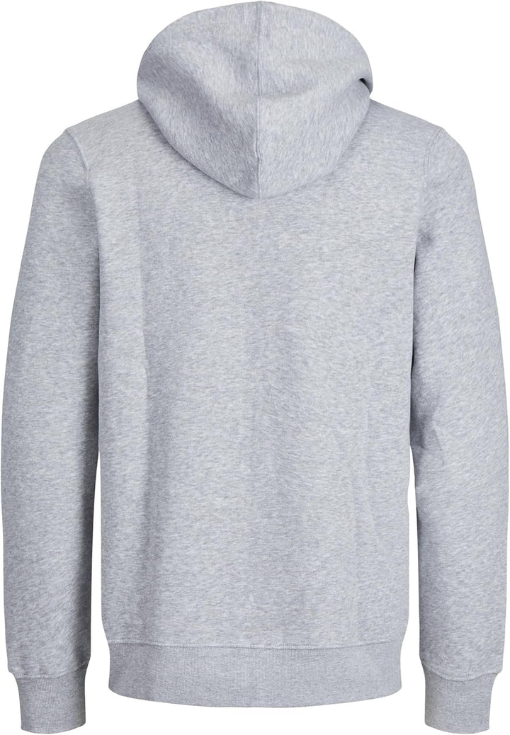 JACK &amp; JONES Male Kapuzenjacke Einfarbig Kapuzenjacke XS Light Grey Melange, XS Light Grey Melange