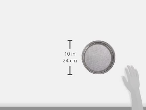 De Buyer - Edelstahlsieb mit 4 auswechselbaren Siebeinsätzen (3mm/ 2mm/ 1mm/ 0,5mm Durchmesser) - 46