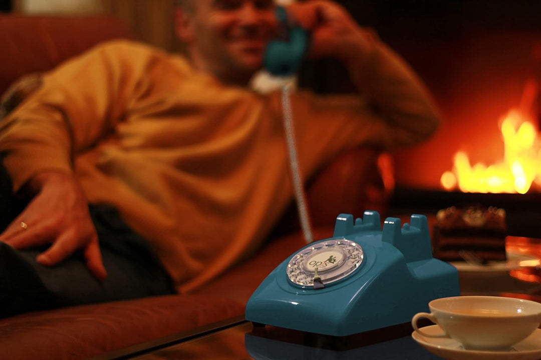Retro Telefon Wählscheibe/Festnetztelefon Retro/Telefon mit Schnur/Telefon mit Wählscheibe/Telefon R