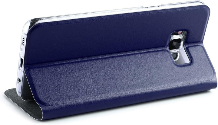 doupi FlipCase für Samsung Galaxy S8 Plus, Deluxe Schutzhülle mit Sichtfenster Magnet Verschluss Kla