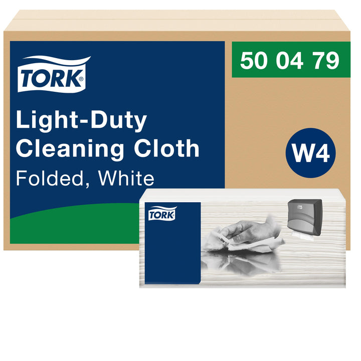 Tork Leichte Reinigungstücher, Weiss W4, feucht oder trocken verwendbar, 4 נ120 Tücher, 500479 4 x 9