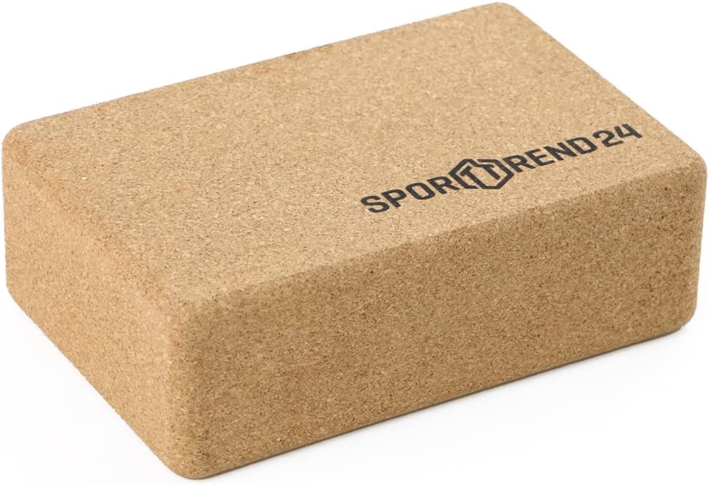 Sporttrend 24® Yoga Wheel aus Kork + Yoga Block aus Kork