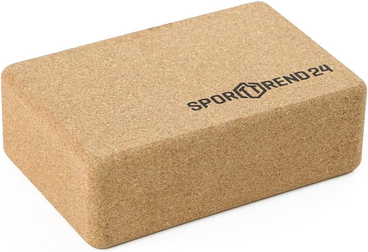 Sporttrend 24® Yoga Wheel aus Kork + Yoga Block aus Kork